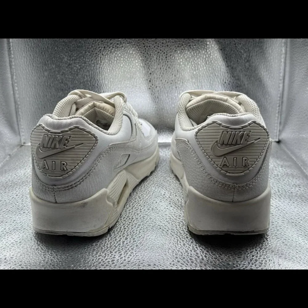 RARE Size 7.5 - Nike Men's Air‎ Max 90 Leather 'Triple White CZ5594-100